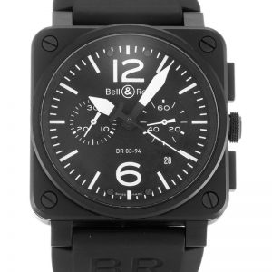 Bell and Ross BR03-94 Chronograph Carbon Men Quartz 42 MM-1